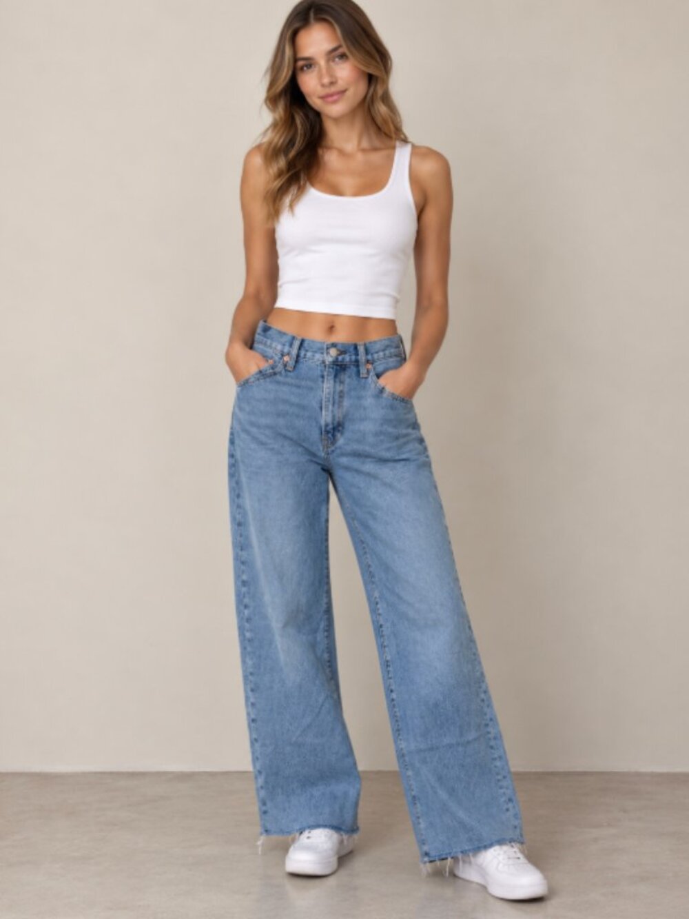 Levi's Ribcage Wide Leg Jeans 28 x 27